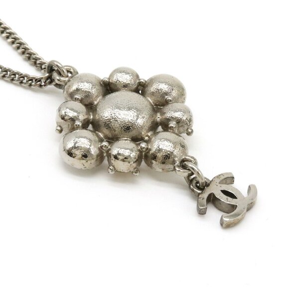 CHANEL Silver Logo Necklace - Picture 5 of 8